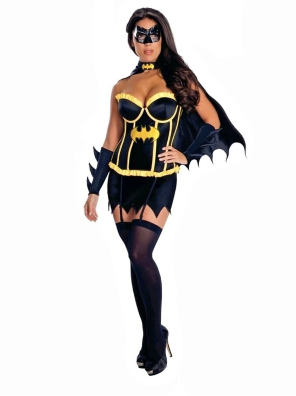 Rubie's Secret Wishes Batgirl Corset Costume Black & Yellow XS